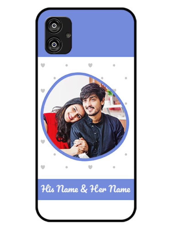 Custom Samsung Galaxy F04 Photo Printing on Glass Case - Premium Case Design