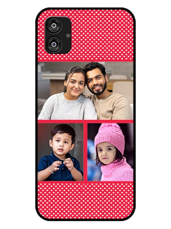 Custom Samsung Galaxy F04 Personalized Glass Phone Case - Bulk Pic Upload Design