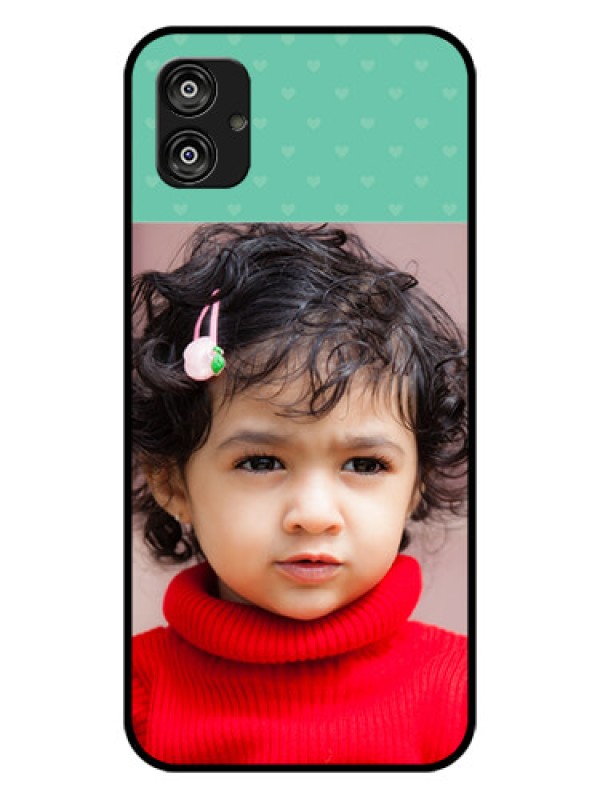 Custom Samsung Galaxy F04 Custom Glass Phone Case - Lovers Picture Design