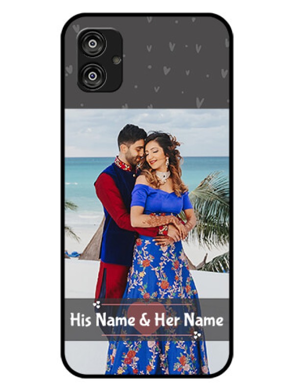 Custom Samsung Galaxy F04 Custom Glass Mobile Case - Buy Love Design with Photo Online
