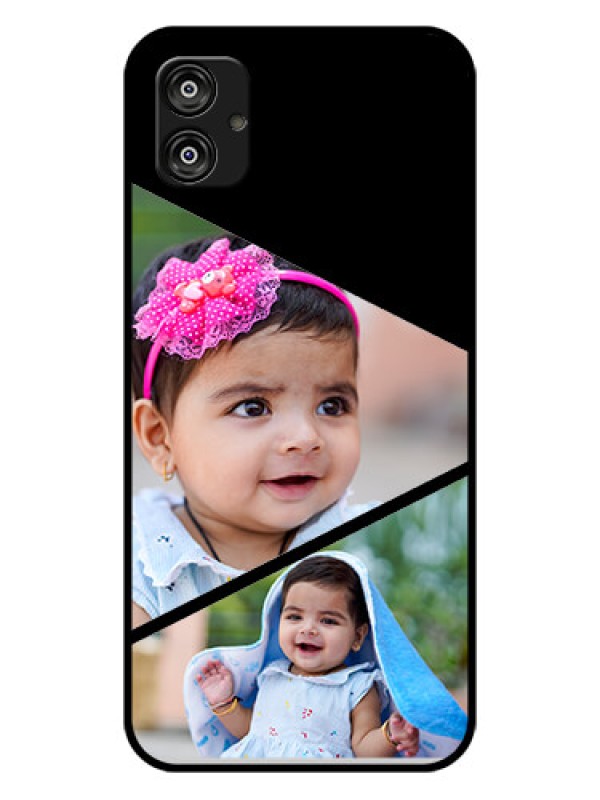 Custom Samsung Galaxy F04 Custom Glass Phone Case - Semi Cut Design