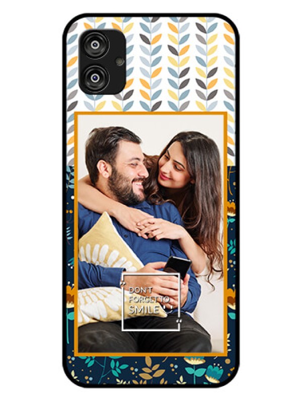 Custom Samsung Galaxy F04 Custom Glass Mobile Case - Pattern Design