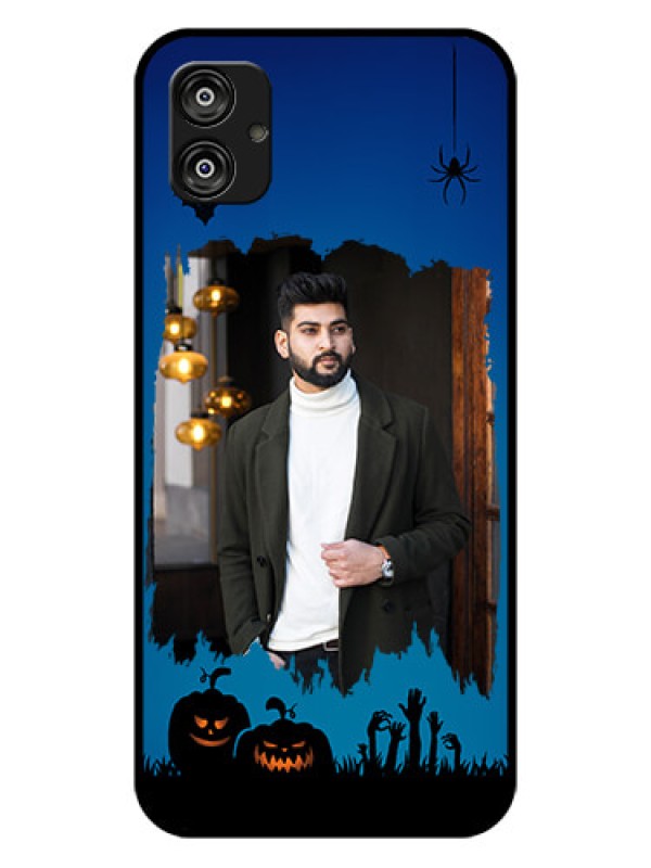 Custom Samsung Galaxy F04 Photo Printing on Glass Case - with pro Halloween design