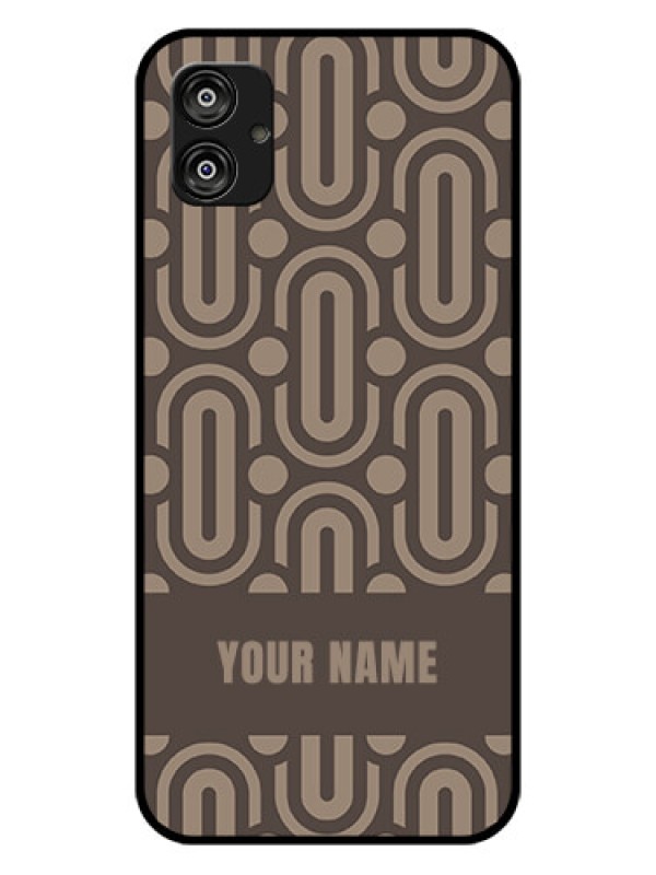 Custom Galaxy F04 Custom Glass Phone Case - Captivating Zero Pattern Design