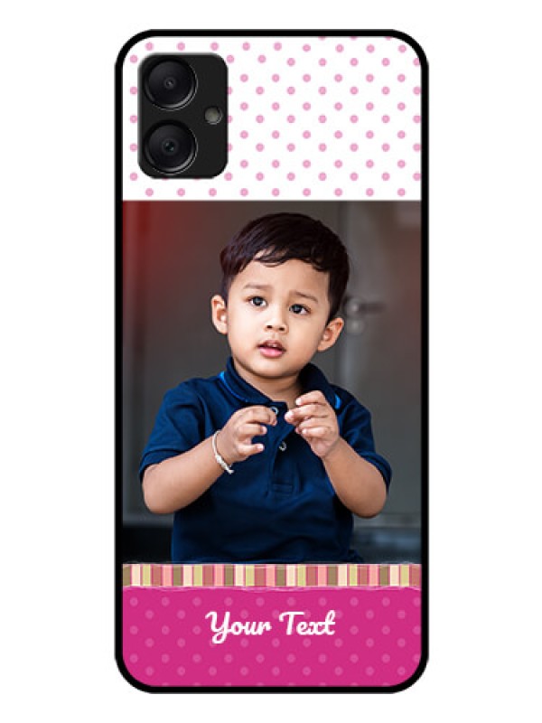 Custom Galaxy F05 Custom Glass Phone Case - Cute Girls Cover Design