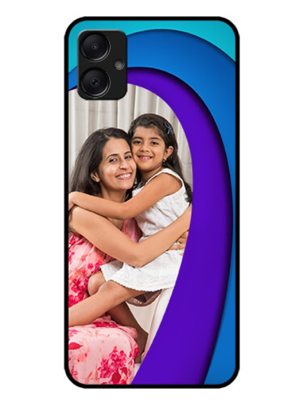 Custom Galaxy F05 Custom Glass Phone Case - Simple Pattern Design