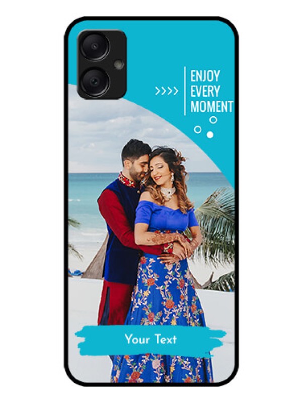 Custom Galaxy F05 Custom Glass Phone Case - Happy Moment Design