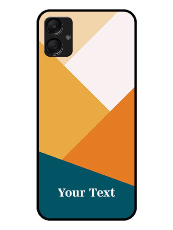 Custom Galaxy F05 Custom Glass Phone Case - Stacked Multi - Colour Design