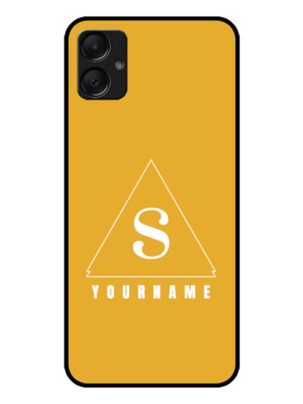 Custom Galaxy F05 Custom Glass Phone Case - Simple Triangle Design