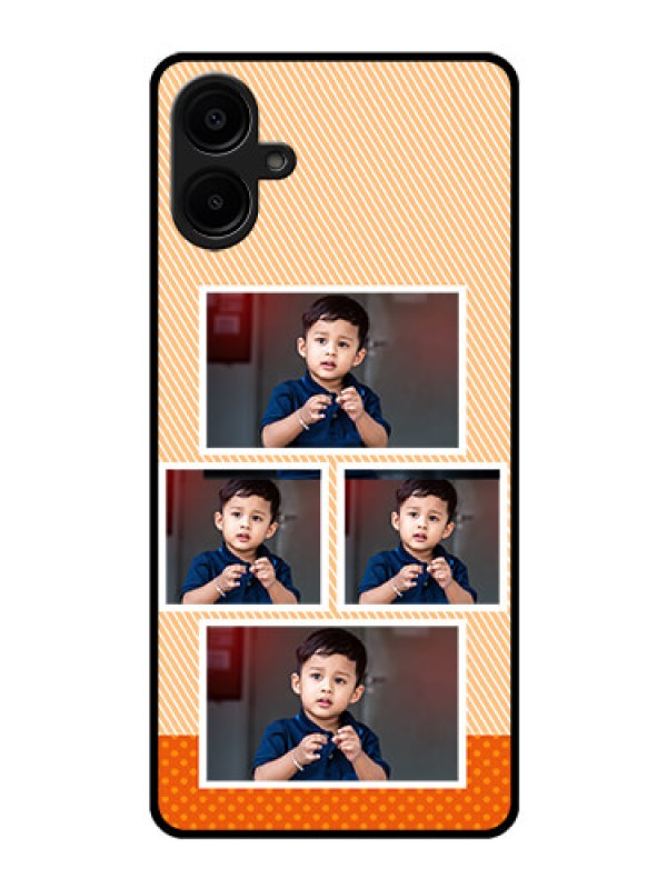 Custom Galaxy F06 Custom Glass Phone Case - Bulk Photos Upload Design
