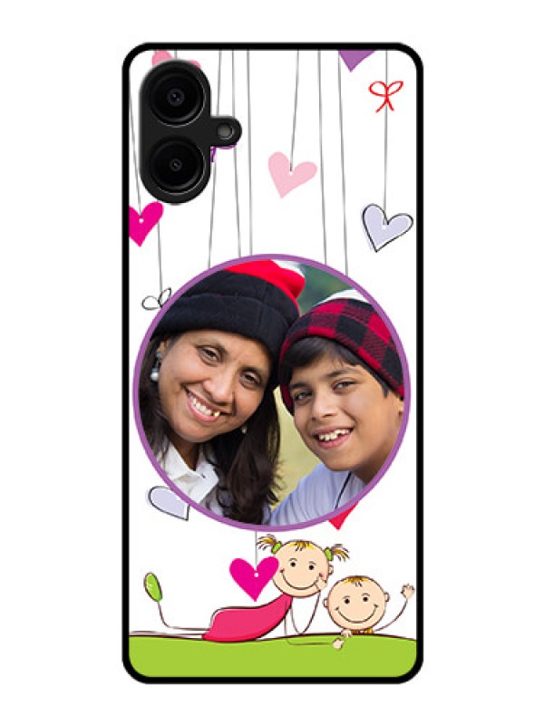 Custom Galaxy F06 Custom Glass Phone Case - Cute Kids Phone Case Design