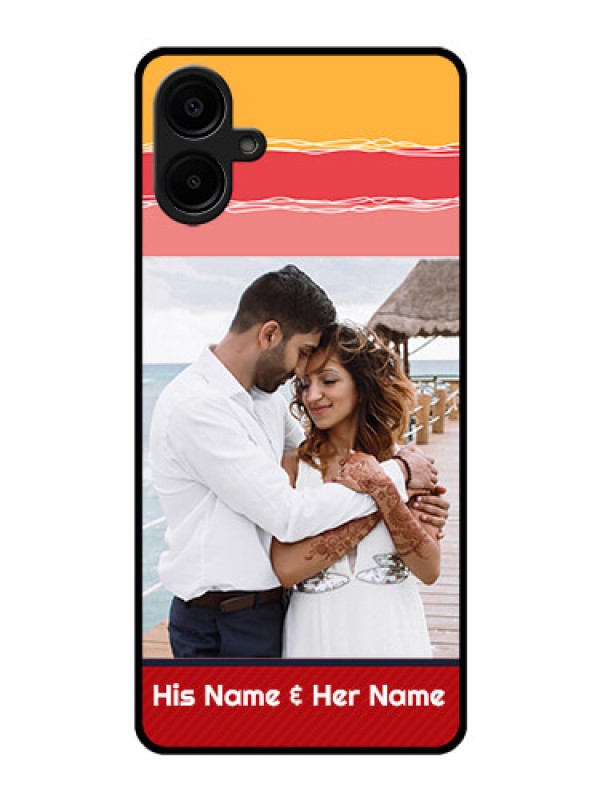 Custom Galaxy F06 Custom Glass Phone Case - Colorful Case Design