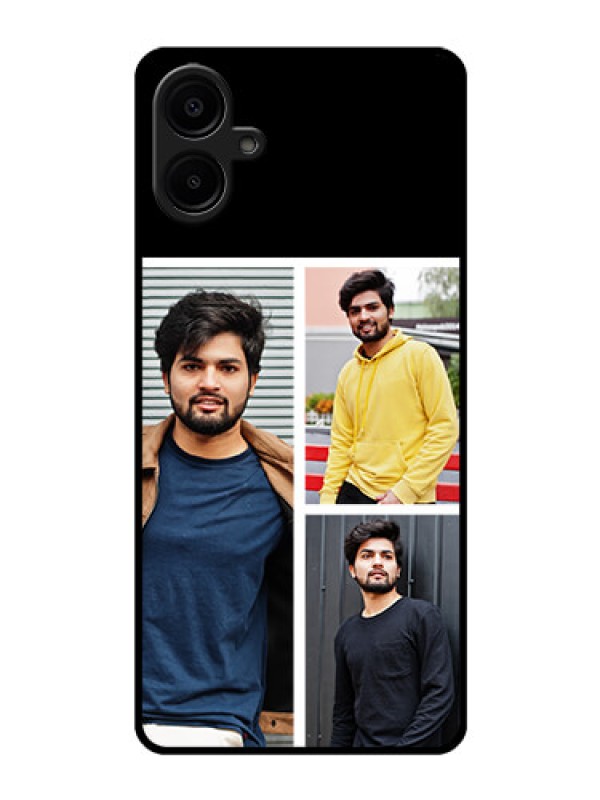 Custom Galaxy F06 Custom Glass Phone Case - Upload Multiple Picture Design