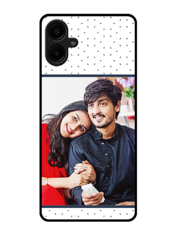 Custom Galaxy F06 Custom Glass Phone Case - Premium Dot Design