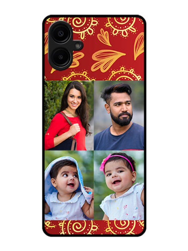 Custom Galaxy F06 Custom Glass Phone Case - 4 Image Traditional Design