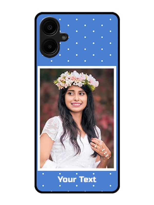 Custom Galaxy F06 Custom Glass Phone Case - Polka Dots Design
