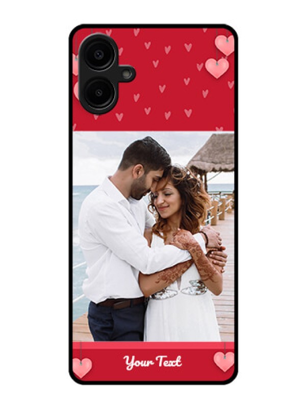 Custom Galaxy F06 Custom Glass Phone Case - Valentines Day Design