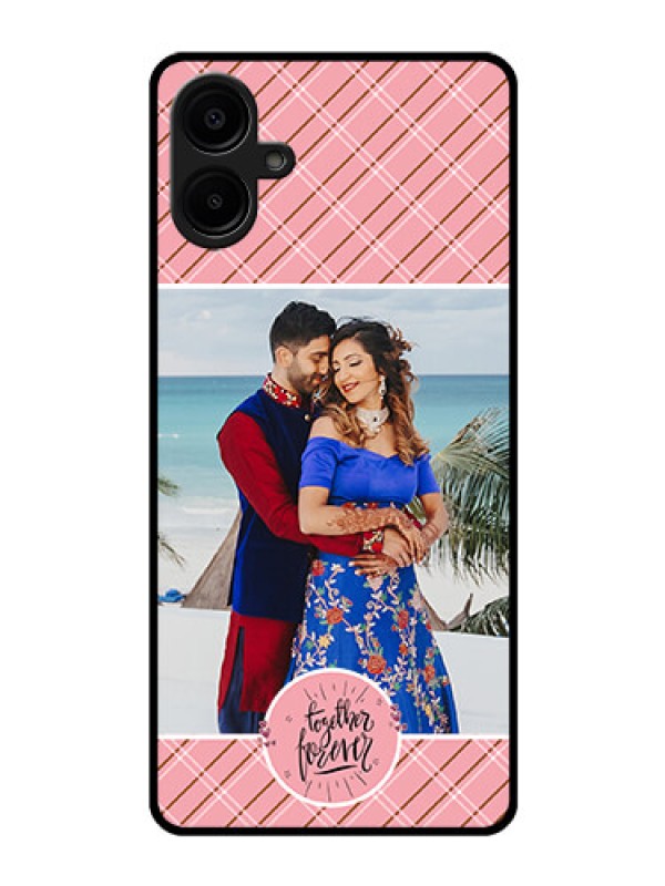 Custom Galaxy F06 Custom Glass Phone Case - Together Forever Design