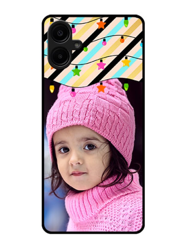 Custom Galaxy F06 Custom Glass Phone Case - Lights Hanging Design