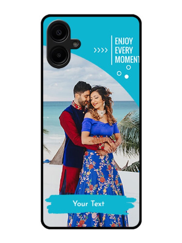 Custom Galaxy F06 Custom Glass Phone Case - Happy Moment Design