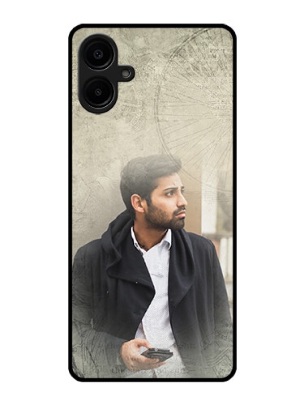 Custom Galaxy F06 Custom Glass Phone Case - With Vintage Design