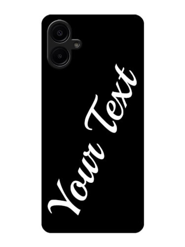 Custom Galaxy F06 Custom Glass Phone Case - With Your Name Design