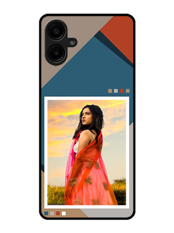 Custom Galaxy F06 Custom Glass Phone Case - Retro Color Pallet Design