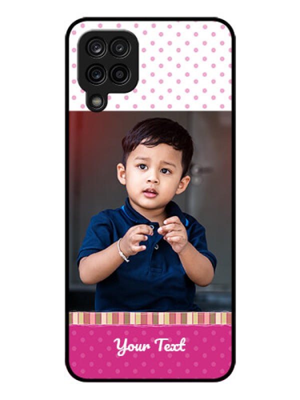 Custom Galaxy F12 Photo Printing on Glass Case - Cute Girls Cover Design