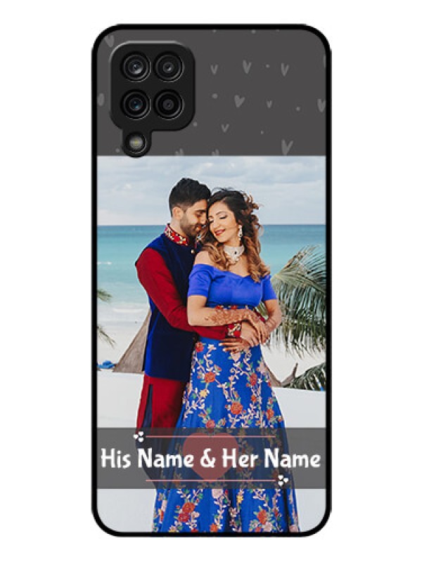 Custom Galaxy F12 Custom Glass Mobile Case - Buy Love Design with Photo Online