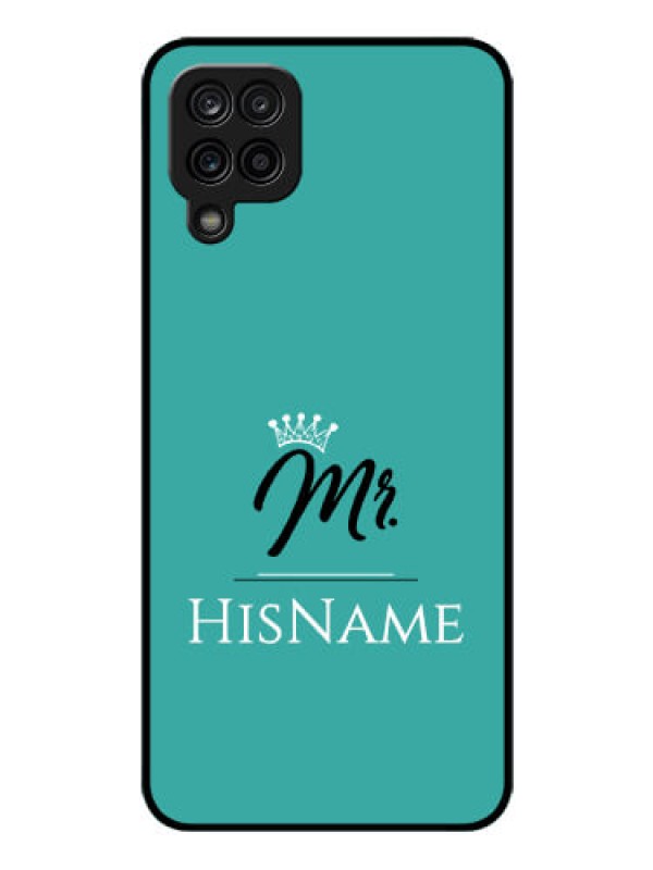Custom Galaxy F12 Custom Glass Phone Case Mr with Name