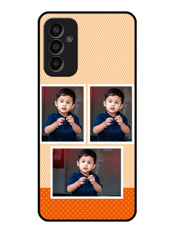 Custom Galaxy F13 Photo Printing on Glass Case - Bulk Photos Upload Design