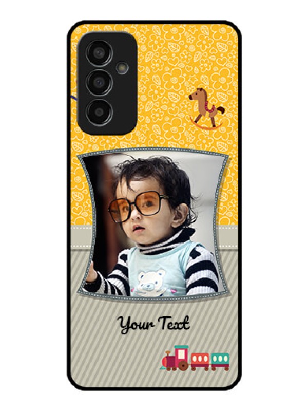 Custom Galaxy F13 Personalized Glass Phone Case - Baby Picture Upload Design
