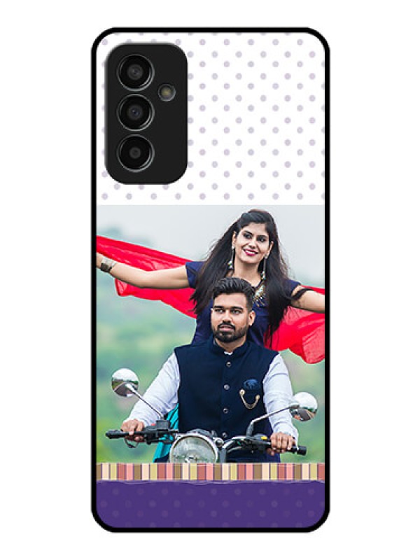 Custom Galaxy F13 Photo Printing on Glass Case - Cute Family Design