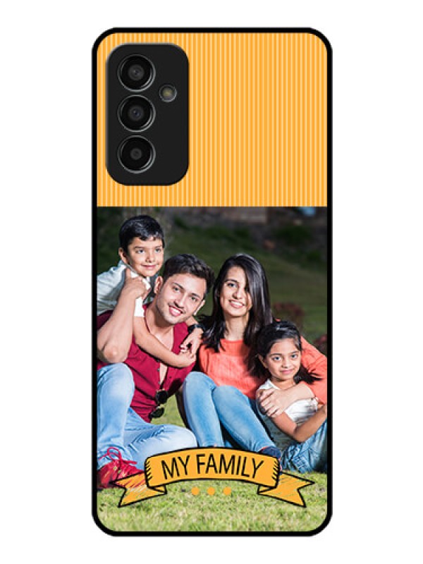 Custom Galaxy F13 Custom Glass Phone Case - My Family Design