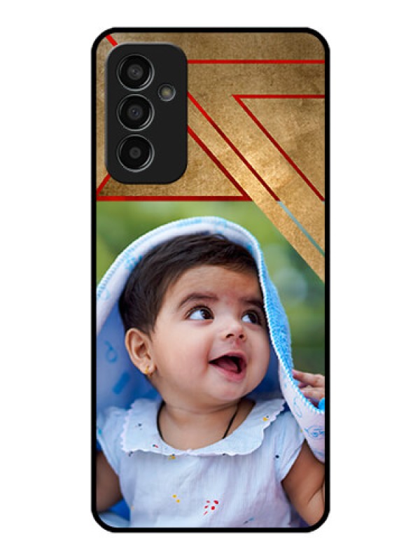 Custom Galaxy F13 Personalized Glass Phone Case - Gradient Abstract Texture Design