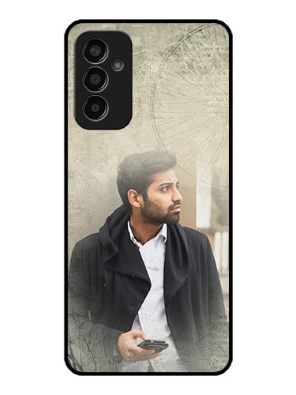 Custom Galaxy F13 Custom Glass Phone Case - with vintage design