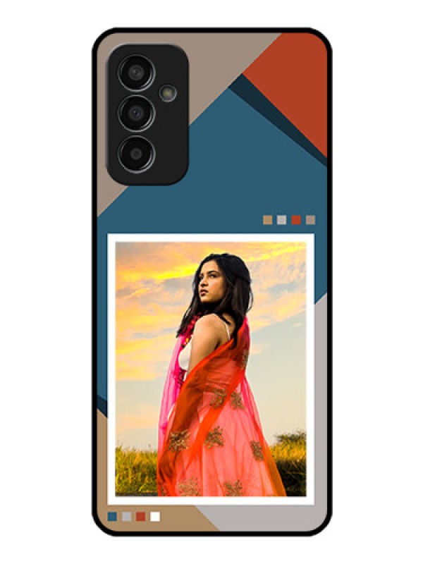 Custom Galaxy F13 Personalized Glass Phone Case - Retro color pallet Design