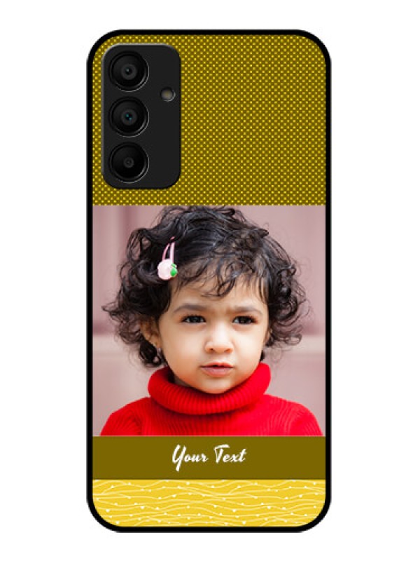 Custom Galaxy F15 5G Custom Glass Phone Case - Simple Green Color Design