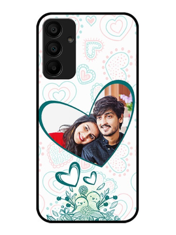 Custom Galaxy F15 5G Custom Glass Phone Case - Premium Couple Design