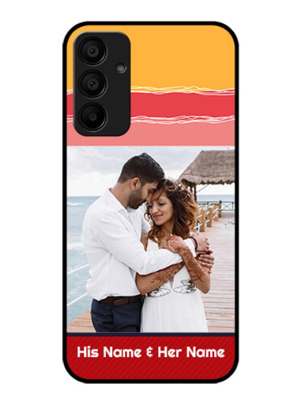 Custom Galaxy F15 5G Custom Glass Phone Case - Colorful Case Design