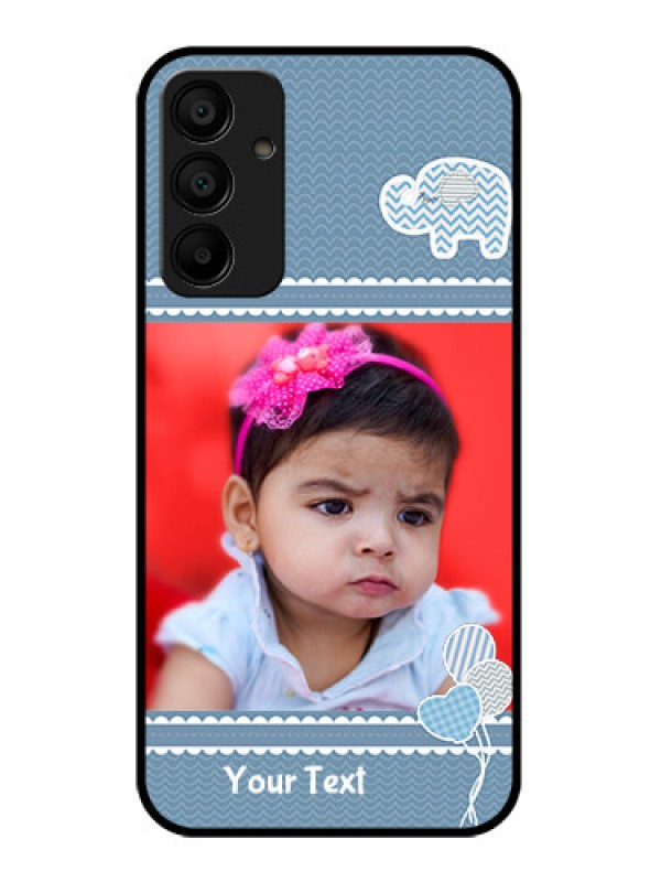 Custom Galaxy F15 5G Custom Glass Phone Case - With Kids Pattern Design