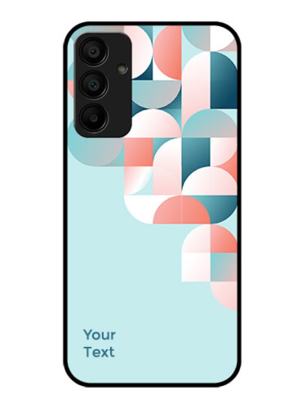 Custom Galaxy F15 5G Custom Glass Phone Case - Stylish Semi - Circle Pattern Design