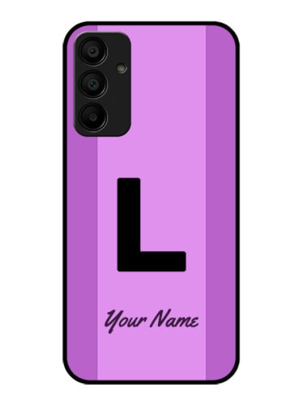 Custom Galaxy F15 5G Custom Glass Phone Case - Tricolor Custom Text Design