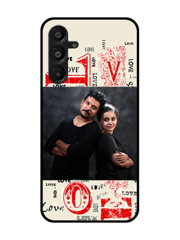 Custom Galaxy F16 5G Custom Glass Phone Case - Trendy Love Design Case