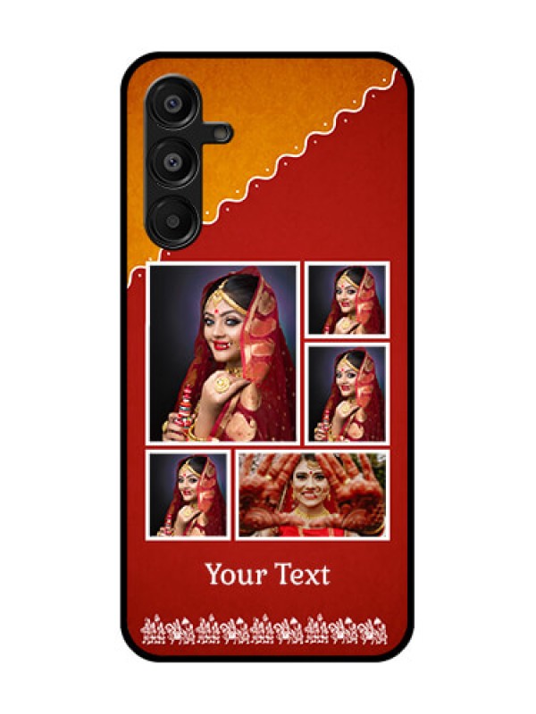 Custom Galaxy F16 5G Custom Glass Phone Case - Wedding Pic Upload Design