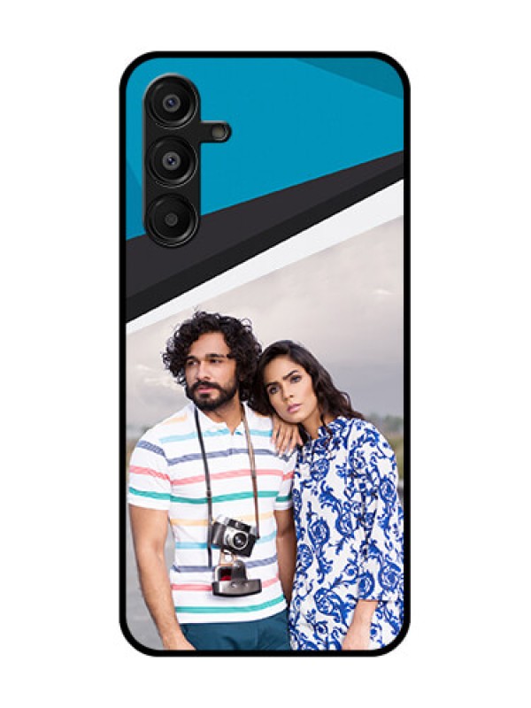 Custom Galaxy F16 5G Custom Glass Phone Case - Simple Pattern Photo Upload Design