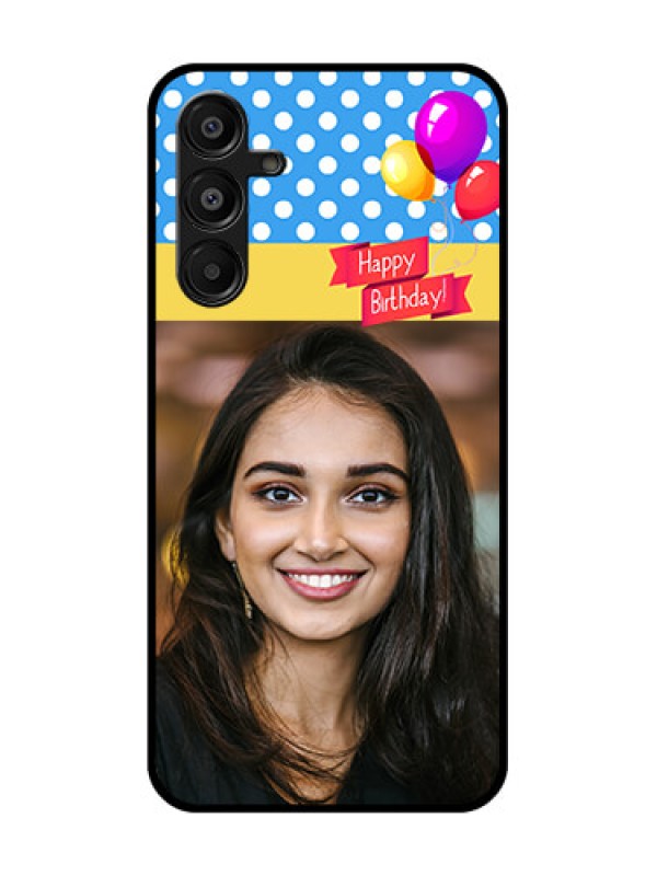 Custom Galaxy F16 5G Custom Glass Phone Case - Happy Birthday Design