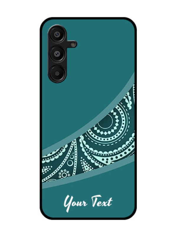 Custom Galaxy F16 5G Custom Glass Phone Case - Semi Visible Floral Design