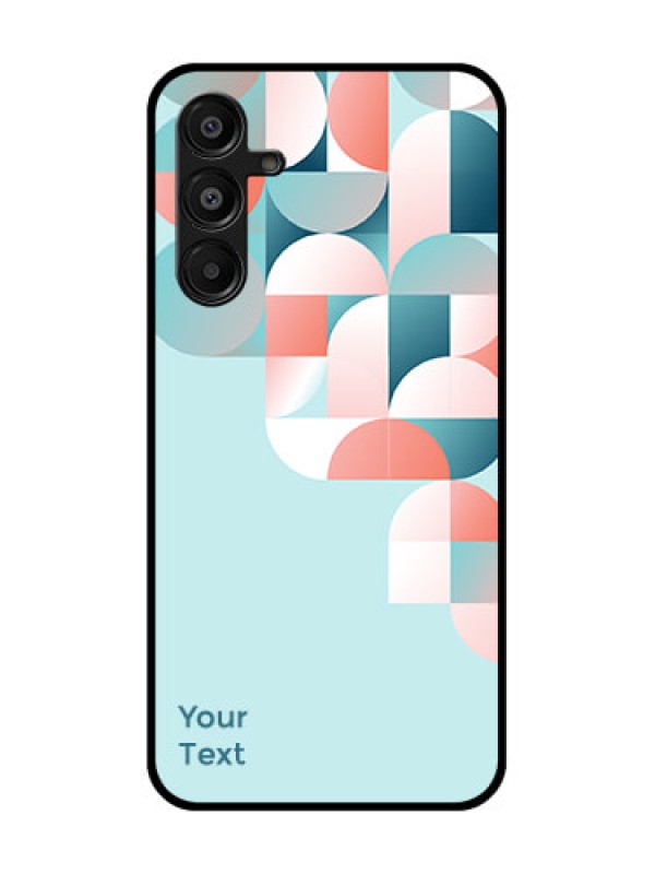 Custom Galaxy F16 5G Custom Glass Phone Case - Stylish Semi - Circle Pattern Design