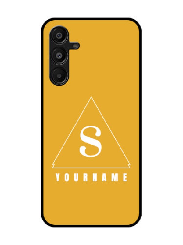 Custom Galaxy F16 5G Custom Glass Phone Case - Simple Triangle Design